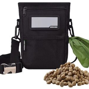 JOSHIOKI Black Dog Training Treat Pouch NEW